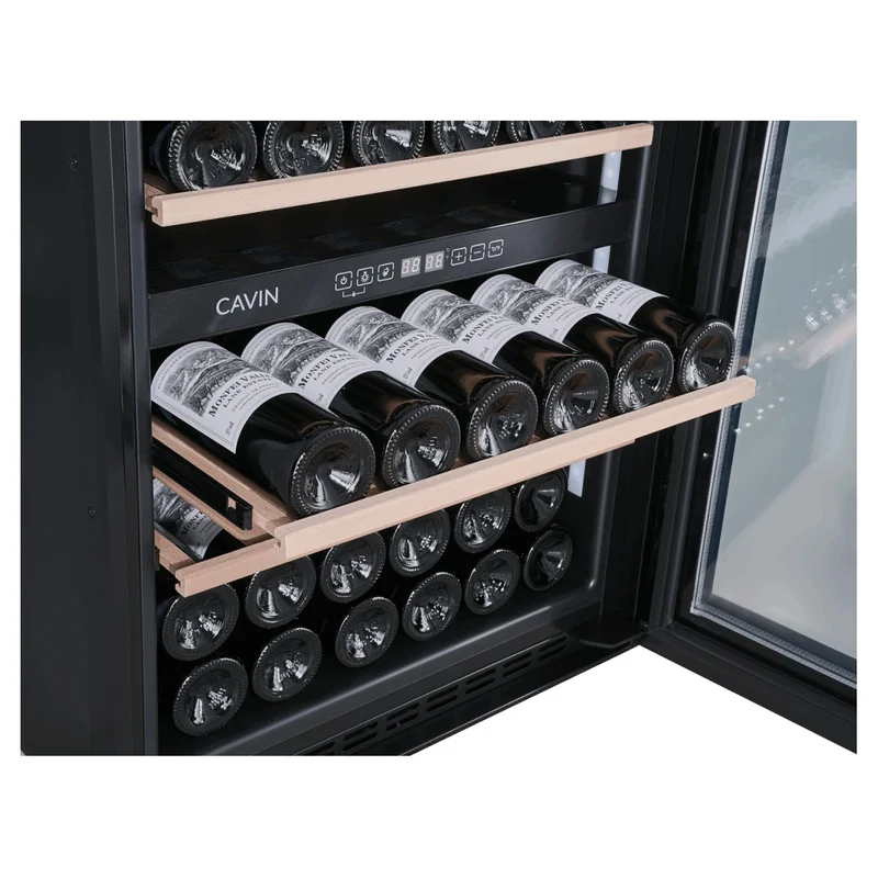 Weinkühlschrank 42 Flaschen Cavin Scandinavian Collection 90 Fullglass Black