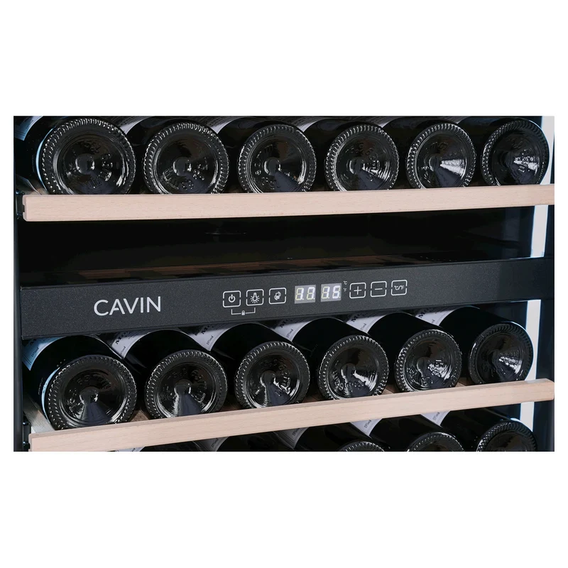 Weinkühlschrank 42 Flaschen Cavin Scandinavian Collection 90 Fullglass Black