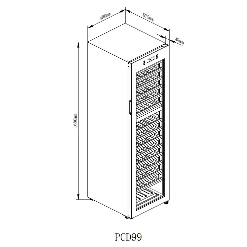 Weinkühlschrank 96 Flaschen Cavin Polar Collection 99