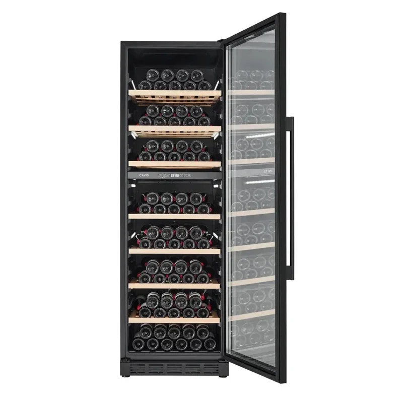Weinkühlschrank 151 Flaschen Cavin Arctic Collection 151D Fullglass black
