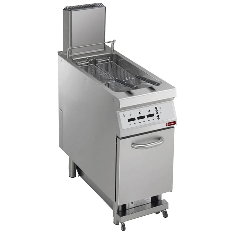 Gas-Standfritteuse 23 Liter mit digitaler Steuerung und Unterbau, G22/F23CEA4-S