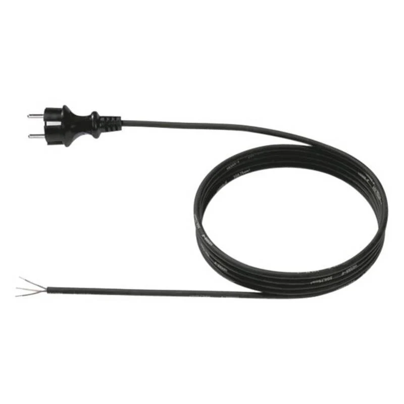 B-Ware Bachmann Stromkabel Zuleitung Kabel H07RN-F 3G1,0 Schwarz 5 m 4 STÜCK