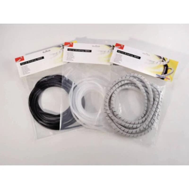 B-Ware HellermannTyton Spiralschlauch Kabelschutz 1.60 bis 8 mm Grau 30 m 161-41002