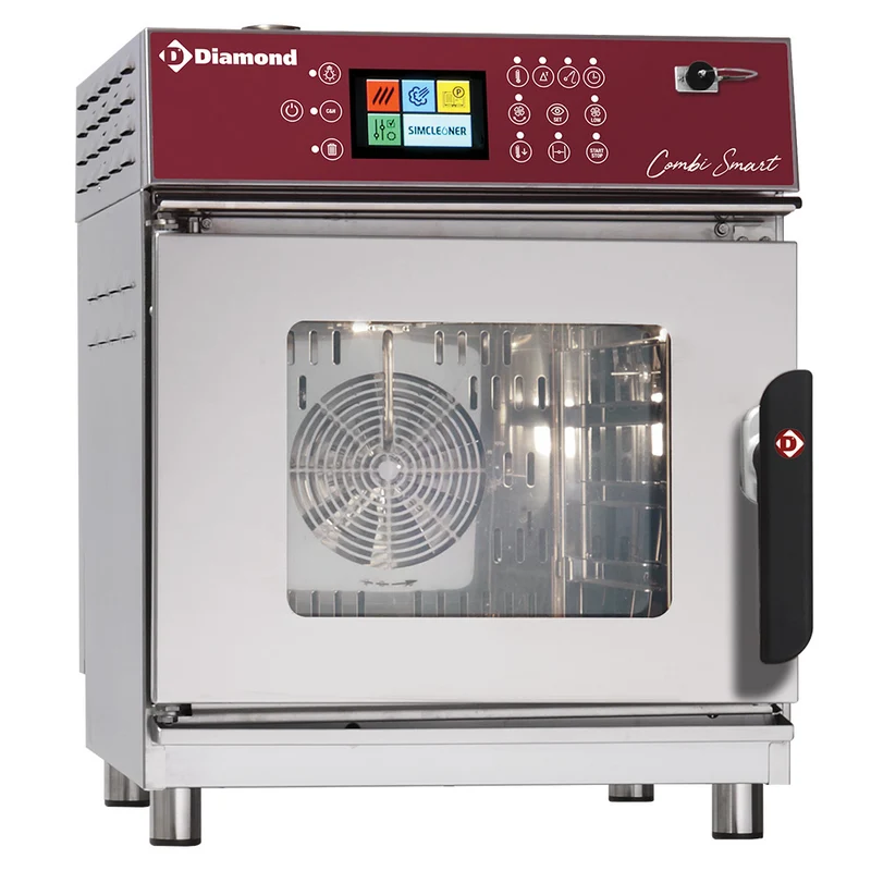 Kombidämpfer Elektro 4x GN 2/3 mit Touch-Steuerung & Selbstreinigung, FVS-423/TS