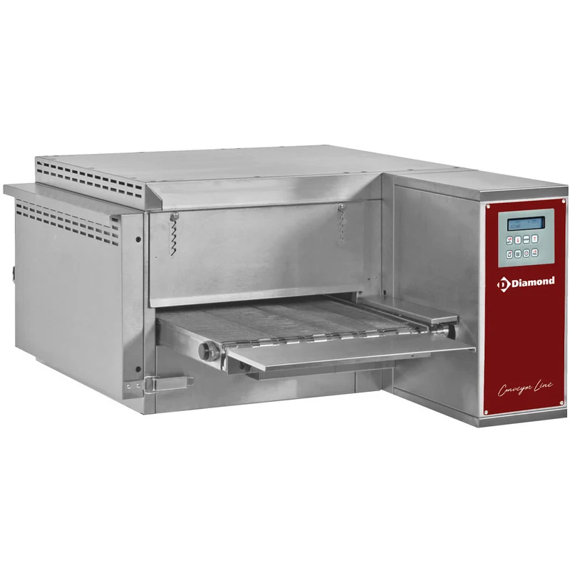Gas Pizza-Durchlaufofen mit Umluft , 40 cm Bandbreite, FTGV40/58-N
