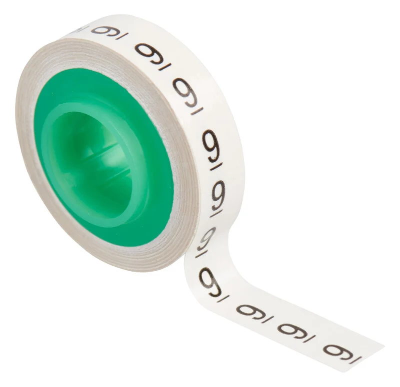 B-Ware 3M 80-6114-2802-2 Bedruckte Klebemarker Aufdruck 9 SDR-9 Kabelmarker 6 STÜCK