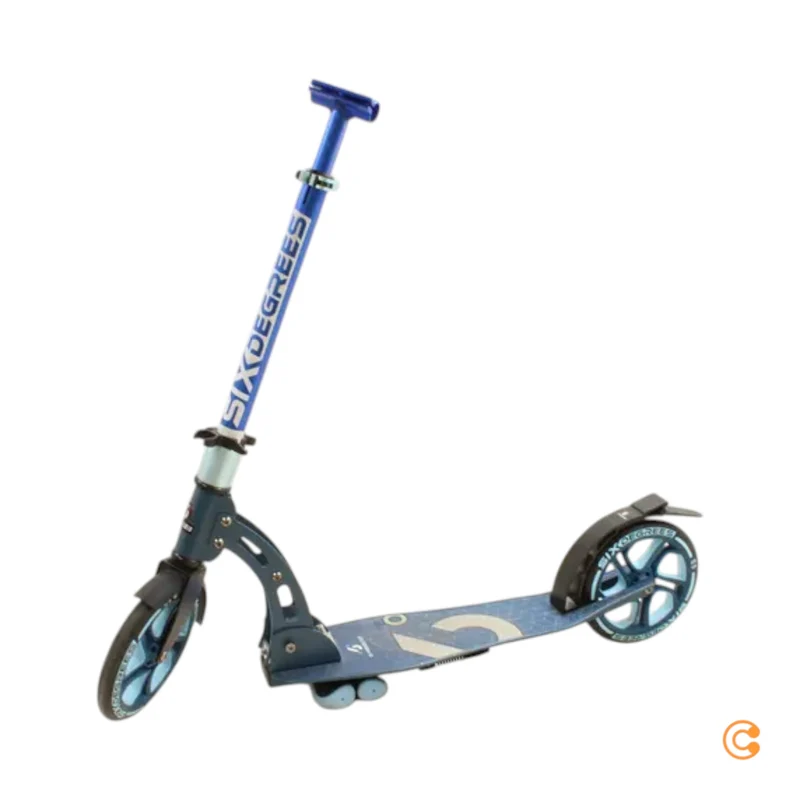 B-Ware Six Degrees Aluminium Scooter Tretroller Cityroller 205mm blau SIEHE TEXT/FOTO