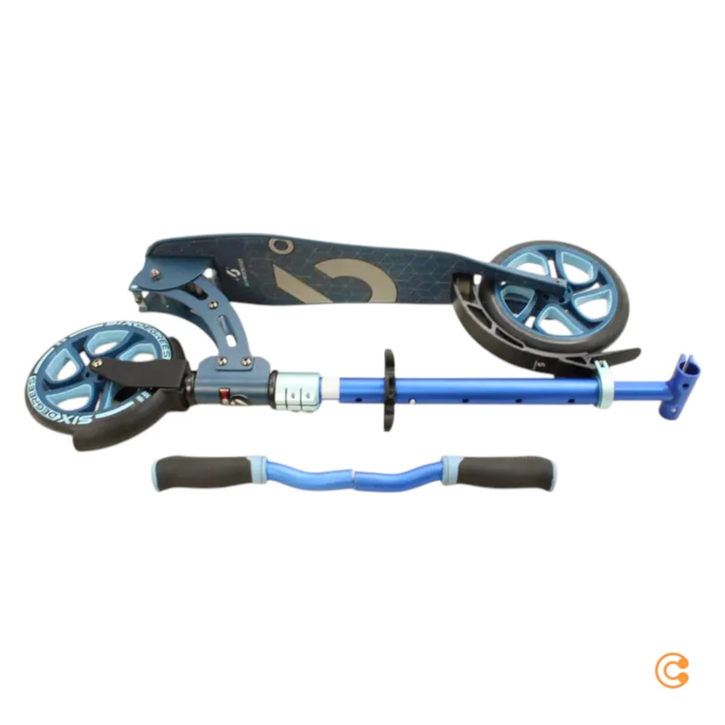 B-Ware Six Degrees Aluminium Scooter Tretroller Cityroller 205mm blau SIEHE TEXT/FOTO