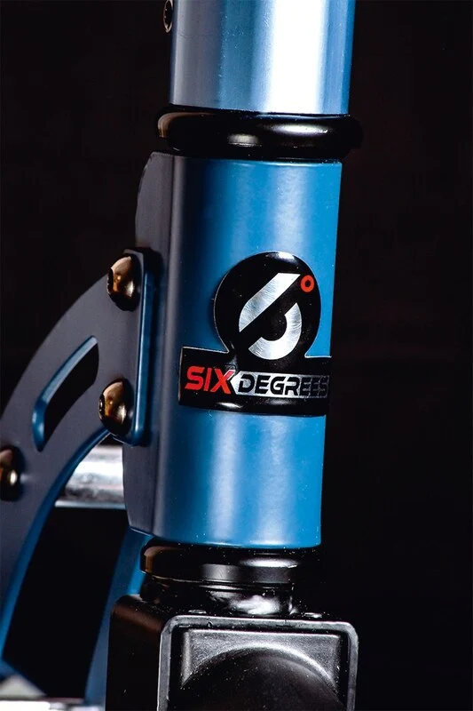 B-Ware Six Degrees Aluminium Scooter Tretroller Cityroller 205mm blau SIEHE TEXT/FOTO