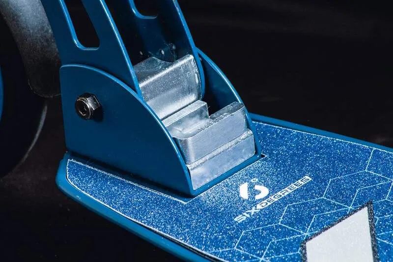 B-Ware Six Degrees Aluminium Scooter Tretroller Cityroller 205mm blau SIEHE TEXT/FOTO