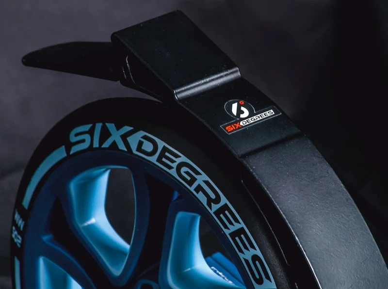B-Ware Six Degrees Aluminium Scooter Tretroller Cityroller 205mm blau SIEHE TEXT/FOTO