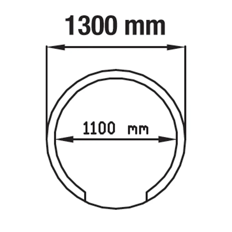 Profi Pizza-Holzbackofen Bausatz , Ø 110 cm für 4-5 Pizzen, FBK-1100