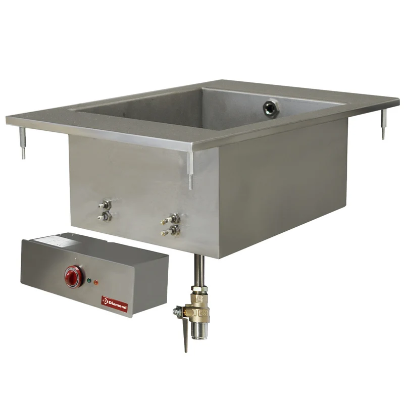 Einbau-Bain-Marie elektrisch GN 1/1 , 1,5 kW , Edelstahl, EDI/BM4