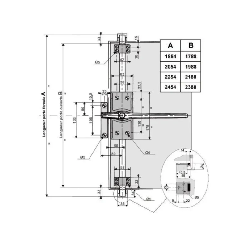 Verschluss 219.01 3P chrom Fermod