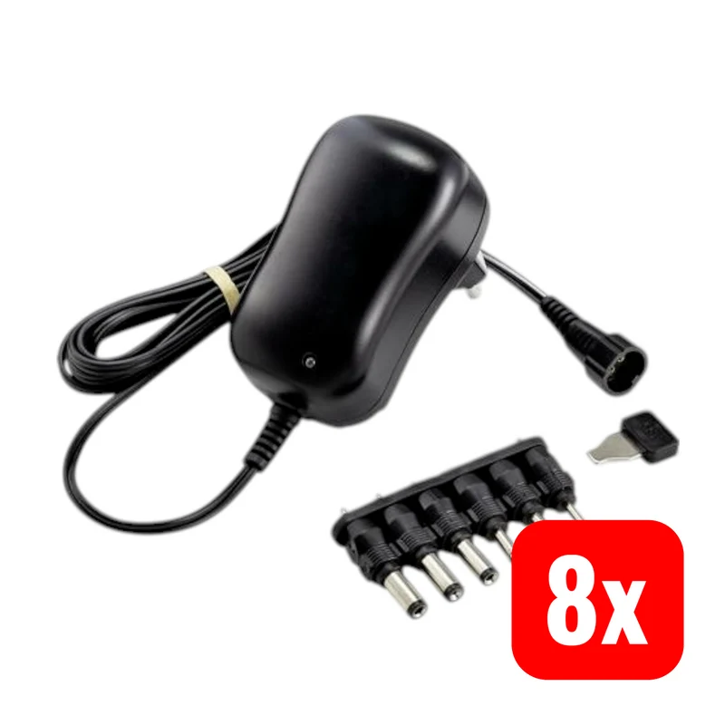 B-Ware VOLTCRAFT ESPS-1000-N Steckernetzteil Netzteil Netzadapter Einstellbar 8 STÜCK