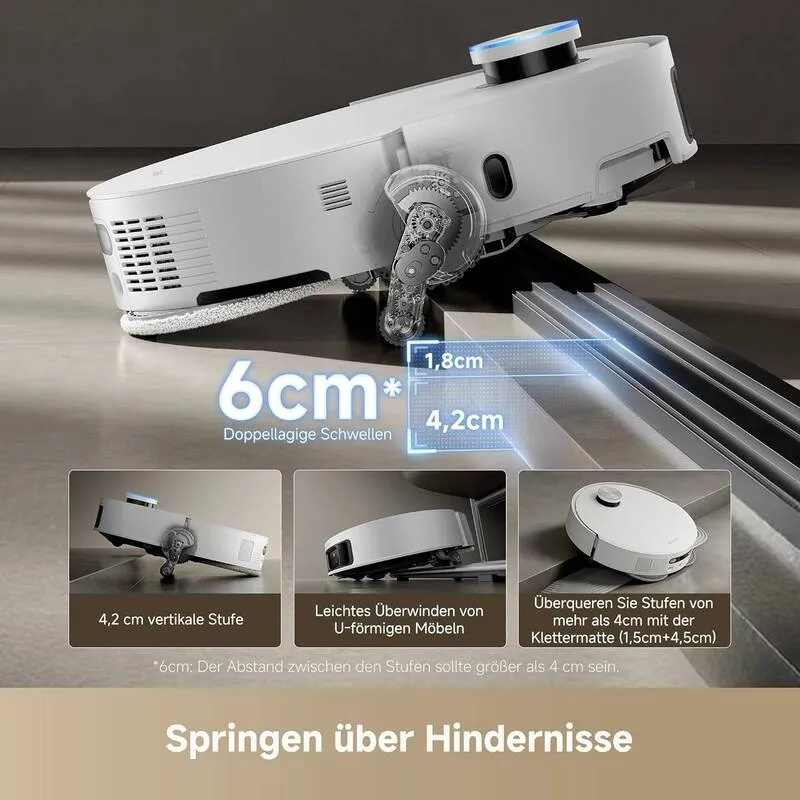 B-Ware Dreame Saugroboter Reinigungsgerät DREAME X50 Ultra White Staubsauger Weiß