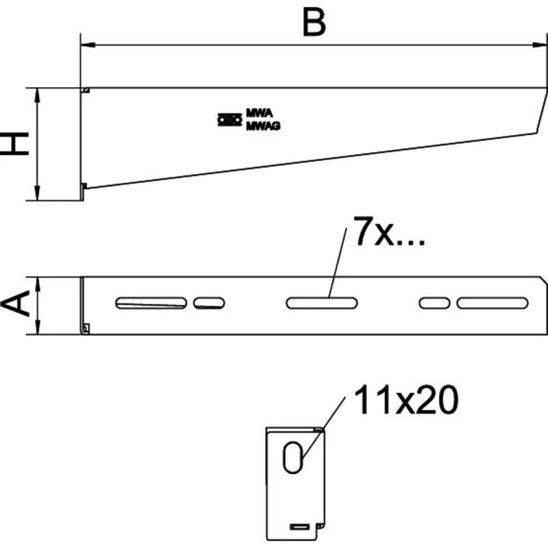 B-Ware OBO Bettermann Wandhalter Wand Ausleger Verbinder Stahl Metall mit 46 STÜCK