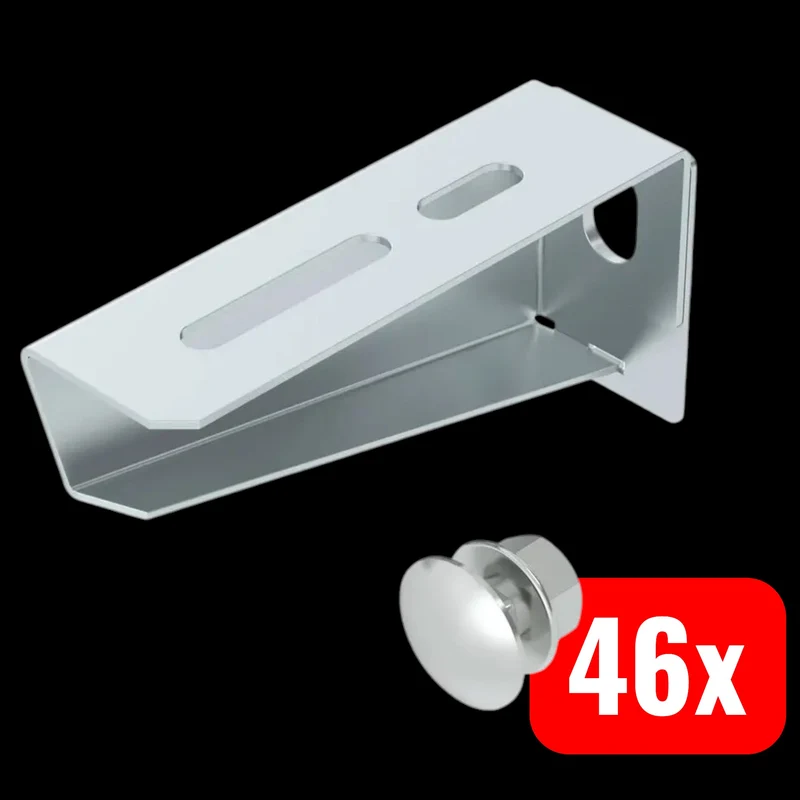 B-Ware OBO Bettermann Wandhalter Wand Ausleger Verbinder Stahl Metall mit 46 STÜCK