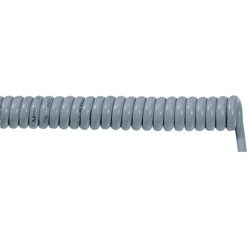 B-Ware LAPP Spiralkabel Kabel ÖLFLEX SPIRAL 400 P Leitung 500mm grau 5 G 1 mm² 2 STÜCK