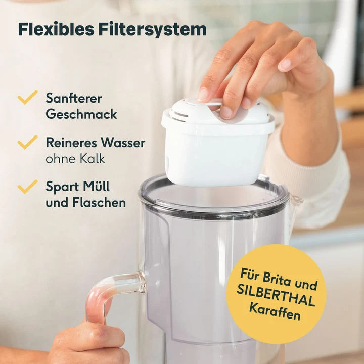 B-Ware SILBERTHAL Filterkartusche Wasserfilter 3er-Pack Brita Maxtra 6 PATRONEN