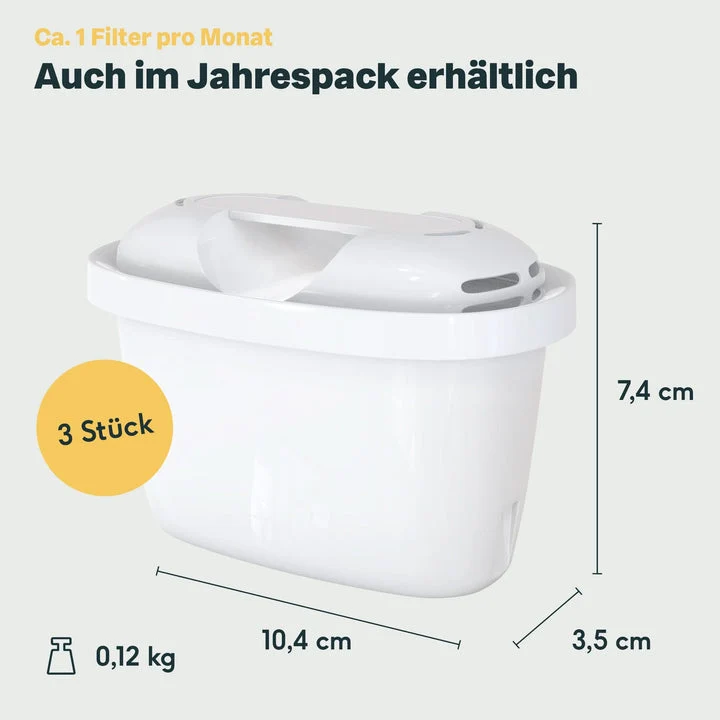 B-Ware SILBERTHAL Filterkartusche Wasserfilter 3er-Pack Brita Maxtra 6 PATRONEN