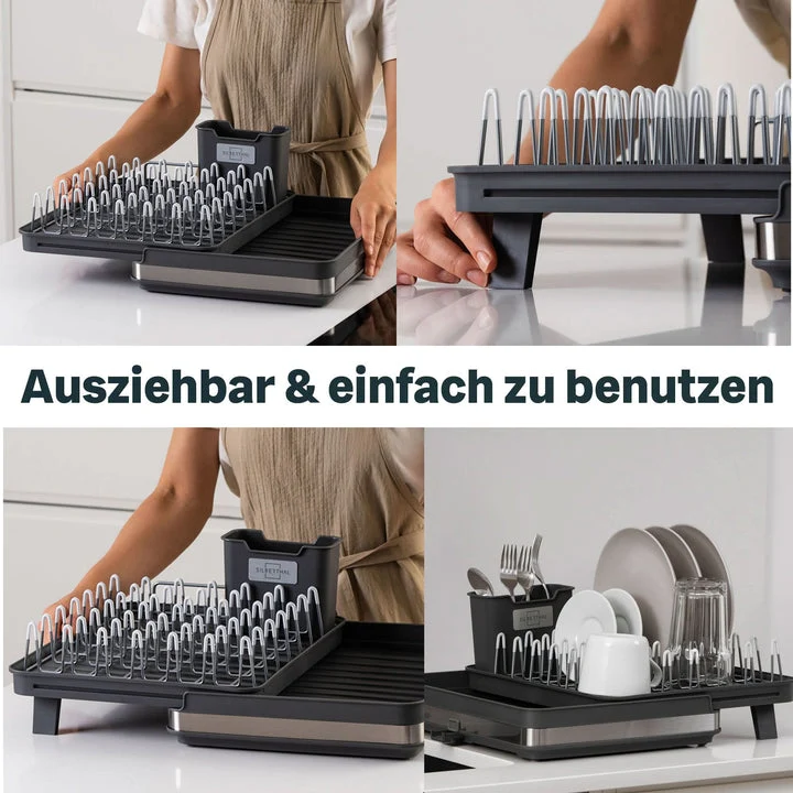 B-Ware Silberthal Abtropfgestell Geschirrständer Abtropfkorb Ausziehbar Rechteckig535