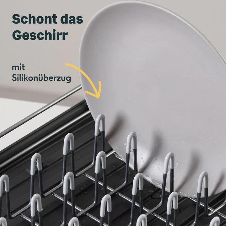 B-Ware Silberthal Abtropfgestell Geschirrständer Abtropfkorb Ausziehbar Rechteckig535