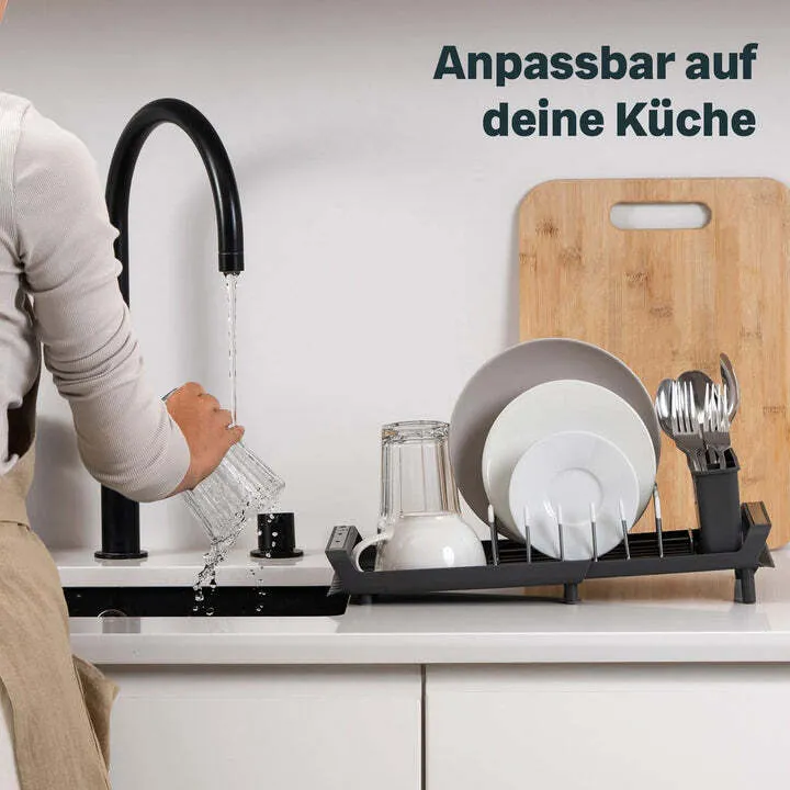 B-Ware Silberthal Abtropfgestell Geschirrständer rostfrei ausziehbar rechteckig71