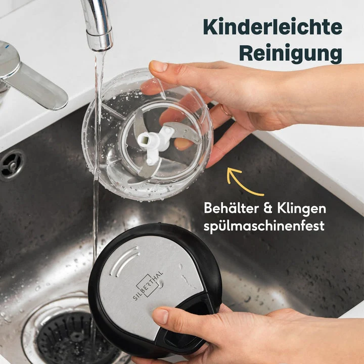 B-Ware SILBERTHAL Multizerkleinerer Küchenhelfer Rühreinsatz Frischhaltedeckel588