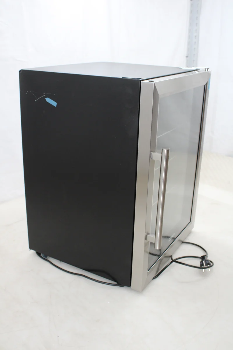 B-Ware Domo Bar-Kühlschrank Party-Kühler Glastür Schwarz DO91609BK 60L SIEHE TEXT/F378
