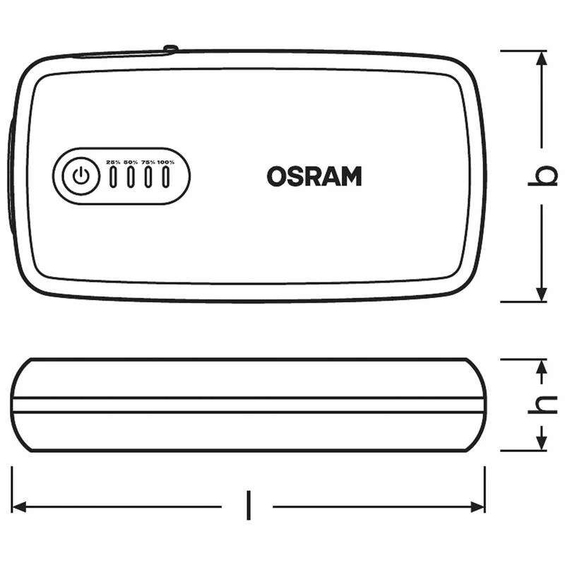 B-Ware Osram Auto Schnellstartsystem BATTERYstart 300 Starthilfe Starthilfestrom Strom