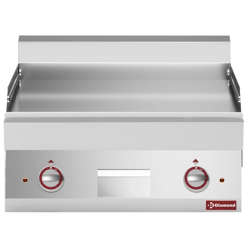 Profi Elektro-Griddleplatte glatt , 70 cm , Tischgerät aus Edelstahl, E65/PL7T-N