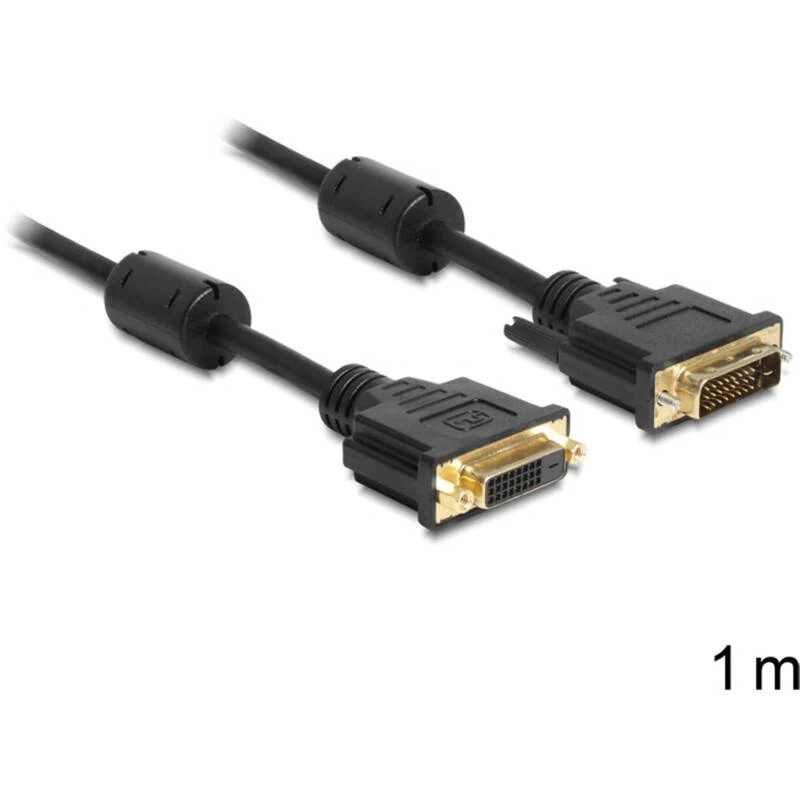 B-Ware Delock Anschlusskabel Kabel DVI-D 24+1pol. Buchse Stecker 1 m 26 STÜCK