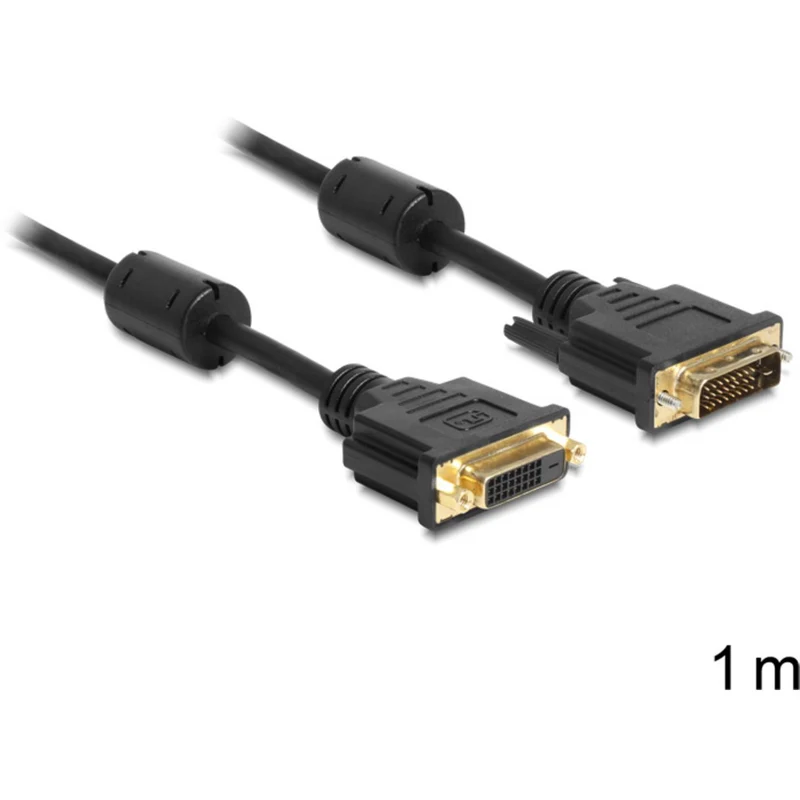 B-Ware Delock Anschlusskabel Kabel DVI-D 24+1pol. Buchse Stecker 1 m 26 STÜCK