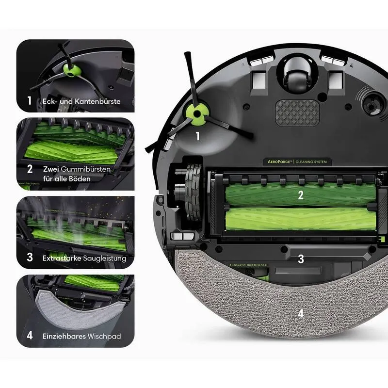 iRobot Roomba Combo j7 C715840 Wischroboter Sauger Saugroboter SIEHE TEXT/F976