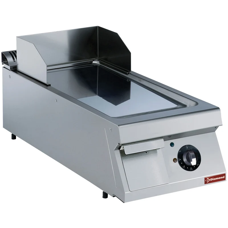 Profi Elektro-Bratplatte 400 mm , Glatte Hartchrom-Oberfläche, E22/PLCD4T-230/3--N