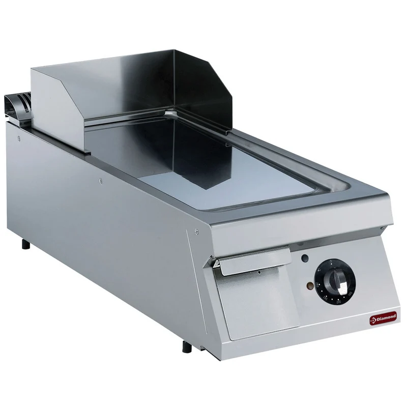Profi Elektro-Grillplatte, glatt , B 400 mm , Tischgerät, E22/PL4T-230/3--NE