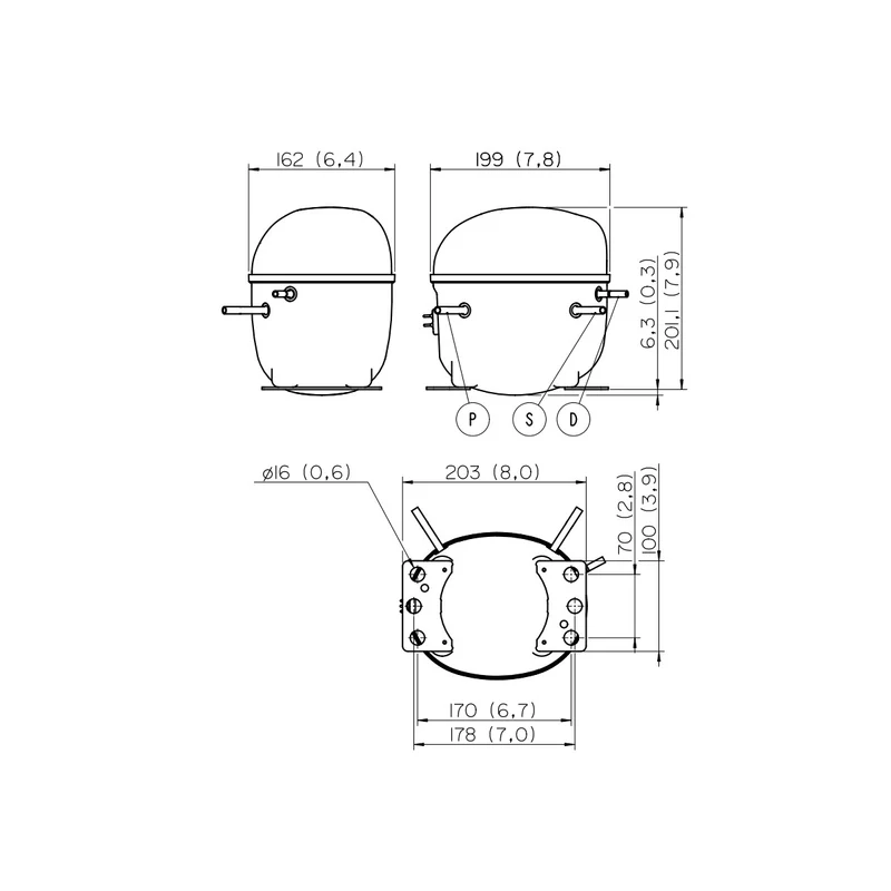 Kompressor NEK2134U Embraco
