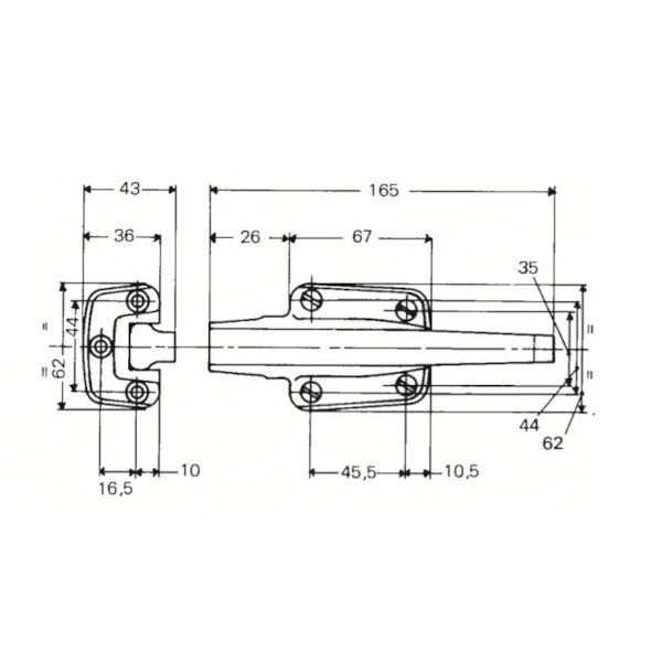 Verschluss 651.01 komplett Fermod