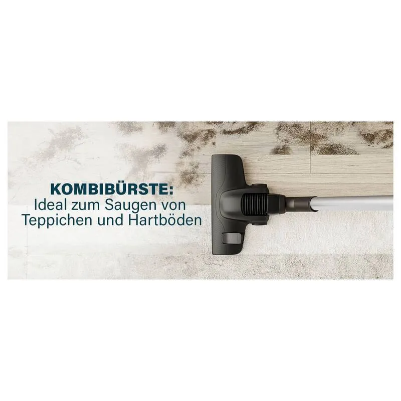 B-Ware Princess Staubsauger Bodenstaubsauger 800W HEPA Staubbeutel schwarz 4l 9m