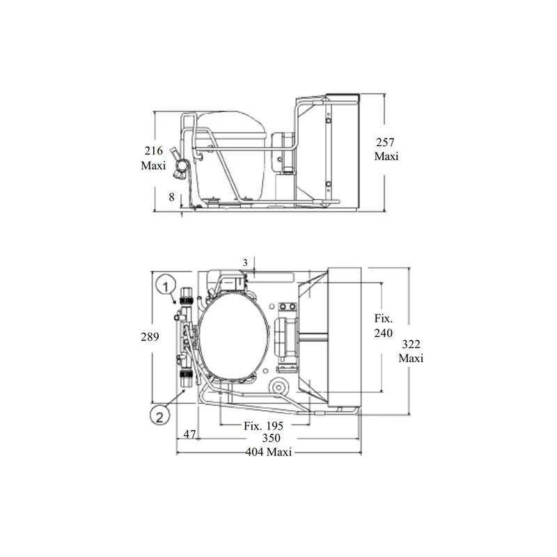Verflüssigungssatz AE4430YH Tecumseh