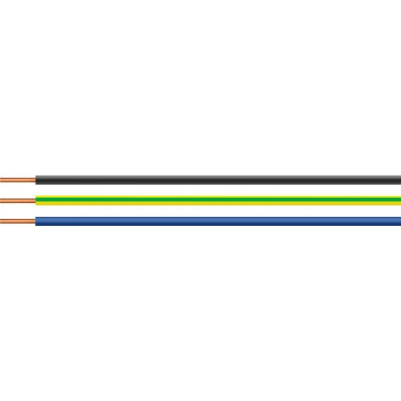 B-Ware Helukabel 28779-100 Einzelader Leitung H05V-U Kabel 1 x 1 mm² Blau 100 m