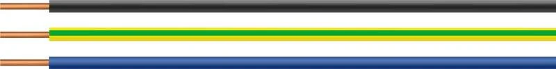 B-Ware Helukabel 28779-100 Einzelader Leitung H05V-U Kabel 1 x 1 mm² Blau 100 m