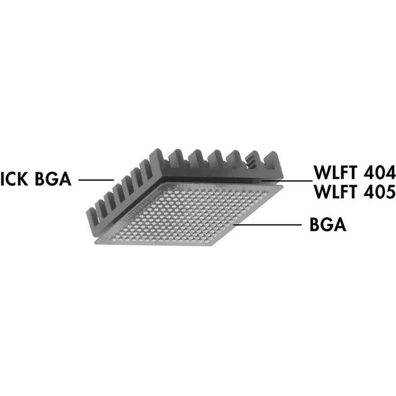 B-Ware Fischer Elektronik Kühlkörper Kühlprofil ICK BGA 23 x 23 schwarz Alu 96 STÜCK
