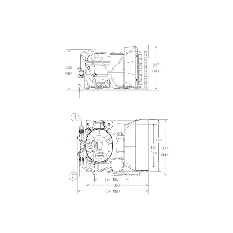 Verflüssigungssatz AET2425ZBR Tecumseh