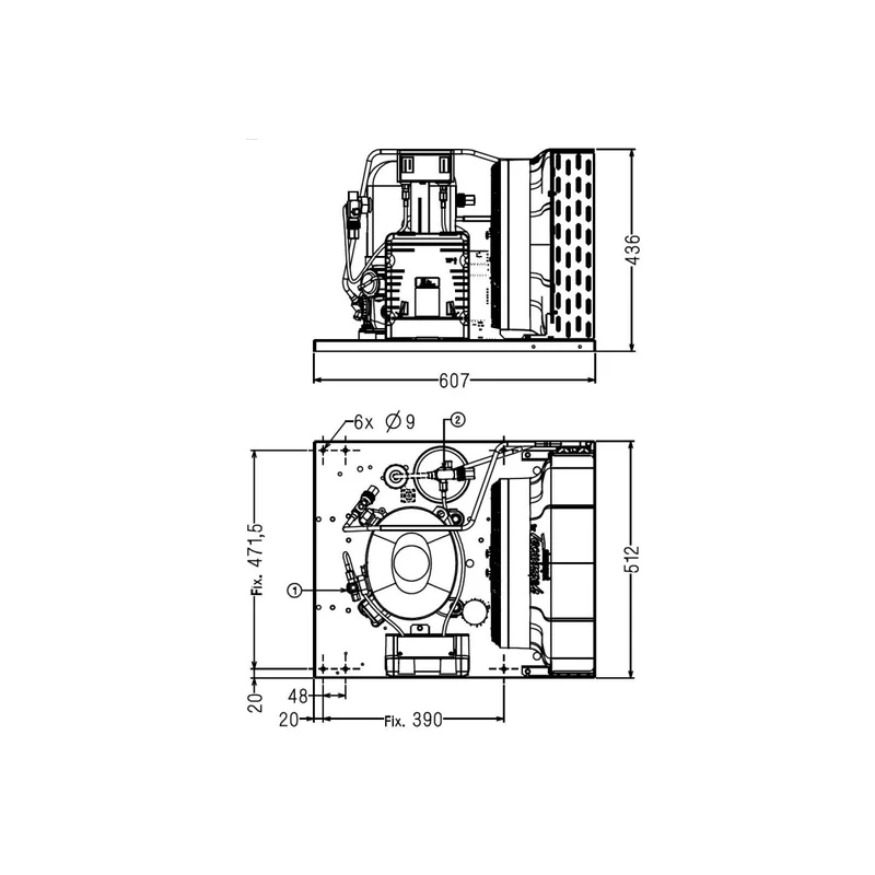Verflüssigungssatz FHT2511ZBR-XG Tecumseh
