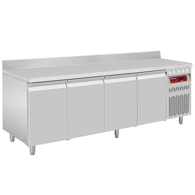 Umluft-Kühltisch mit Aufkantung , 4 Türen GN 1/1, 550 L, DT224/P9A