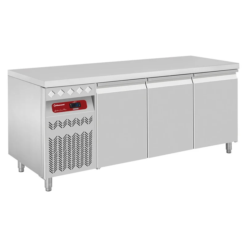 Kühltisch mit Umluftkühlung , 3 Türen GN 1/1 , 405 L, DT178/P9GX