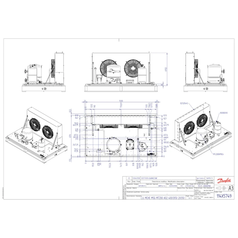 Verflüssigungssatz MGRN136MTA02E 114X5749 Danfoss