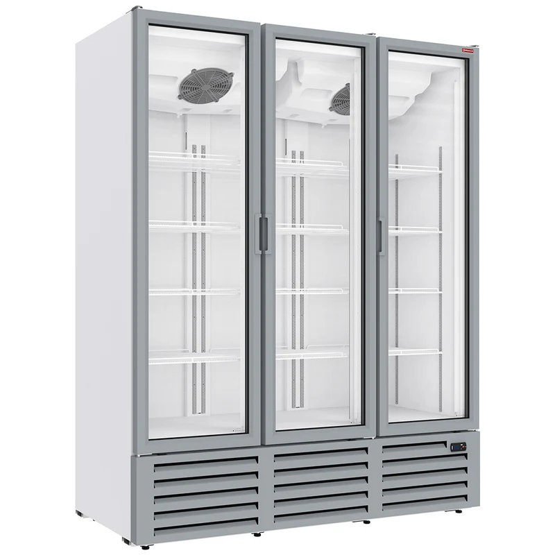 Getränkekühlschrank mit 3 Glastüren , 1455 L , Umluftkühlung, DRP16-3W